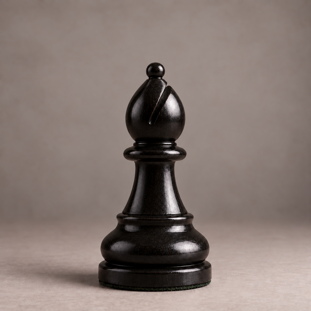 Black bishop chess piece