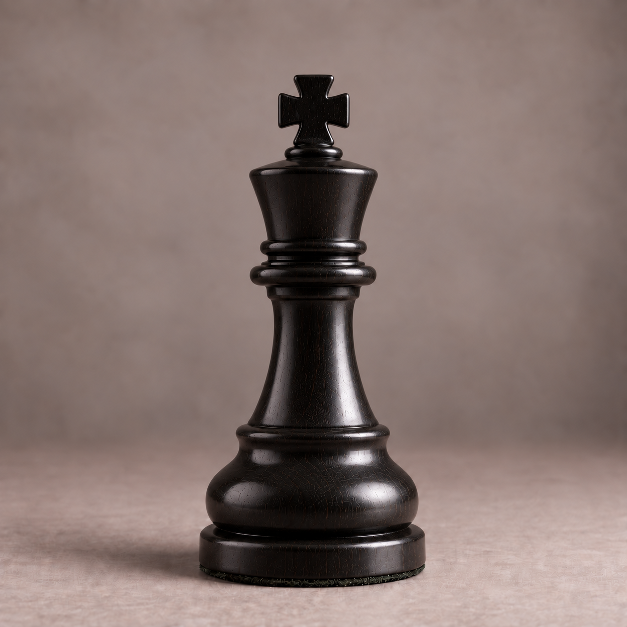 Black king chess piece